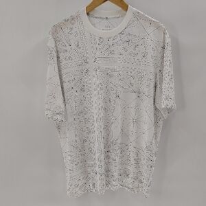 Armani Exchange Mens Regular Fit T-shirt Medium Kaleidoscope Pattern